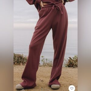 DAILY DRILLS - thermal resort pant (wine) ** read description **